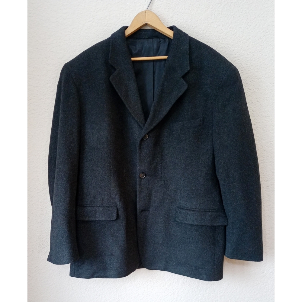 J. Crew charcoal gray wool and cashmere blend blazer jacket